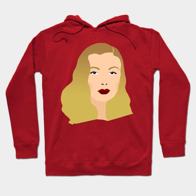 Veronica Lake - Blonde Old Hollywood Actress Hoodie by ursoleite